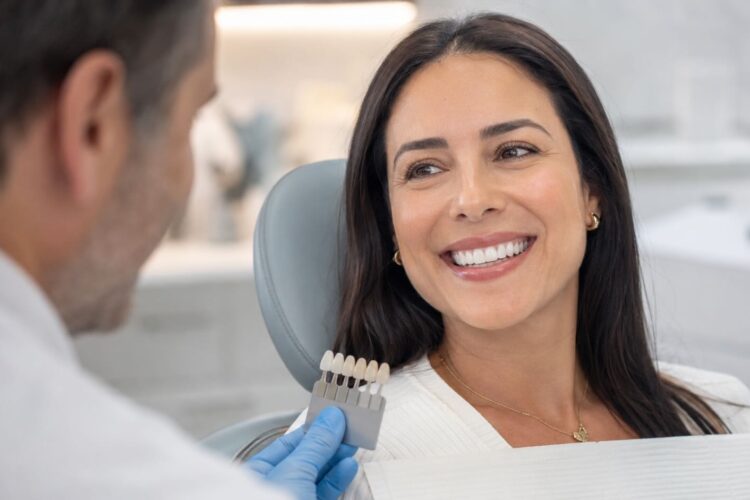 Dental veneers smile makeover
